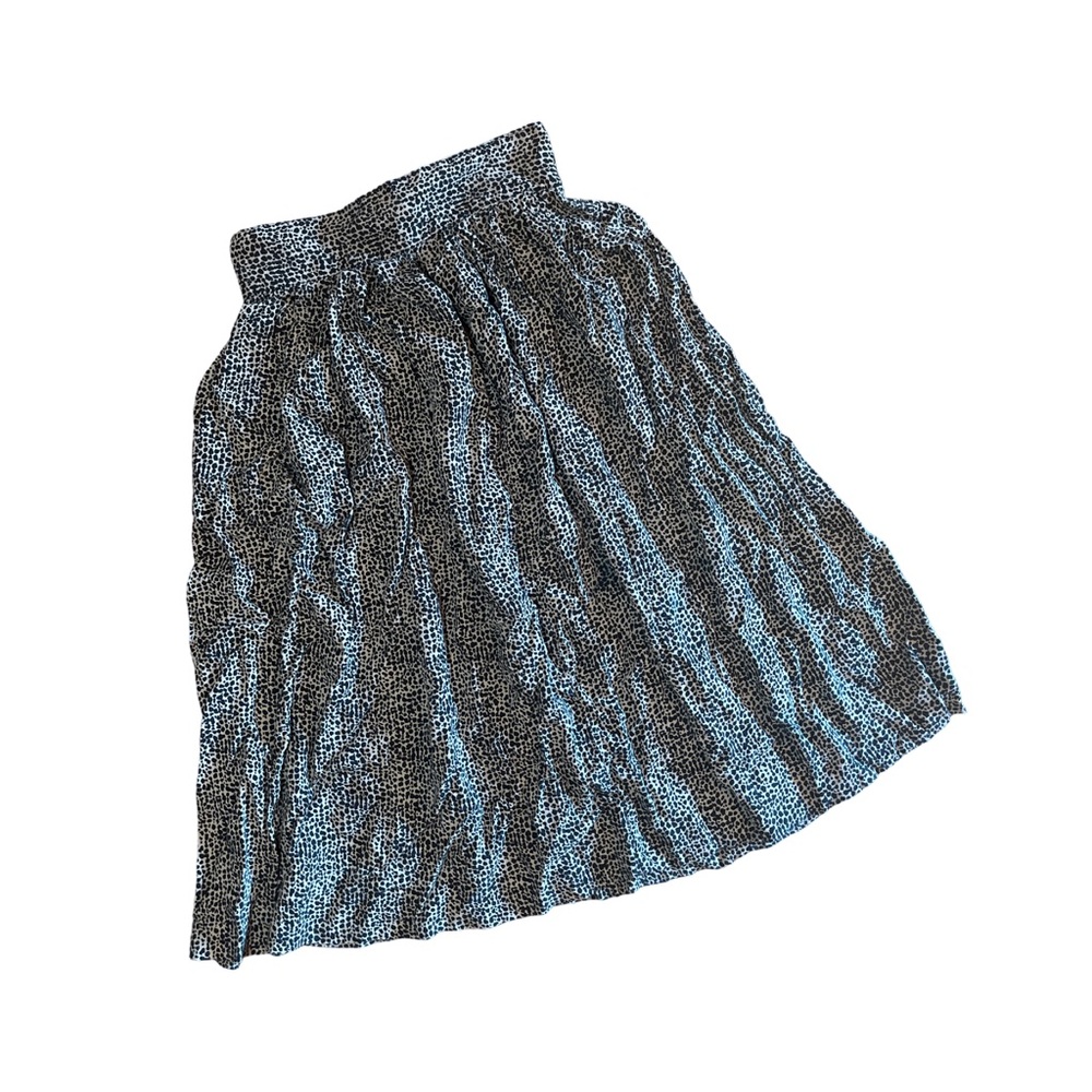 5/25$ Midi pleated skirt with animal print | Vintage